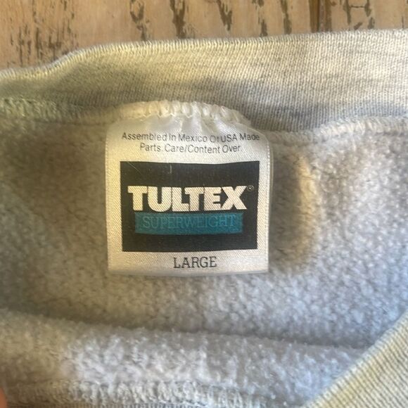 Vintage Wisconsin Badgers Sweatshirt RARE Crewneck Gray Varsity size Large - Picture 4 of 9